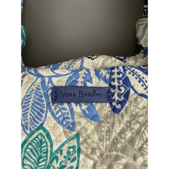 Vera Bradley Women's Quilted Cotton Hadley East West Tote Bag Santiago Floral - Picture 12 of 14